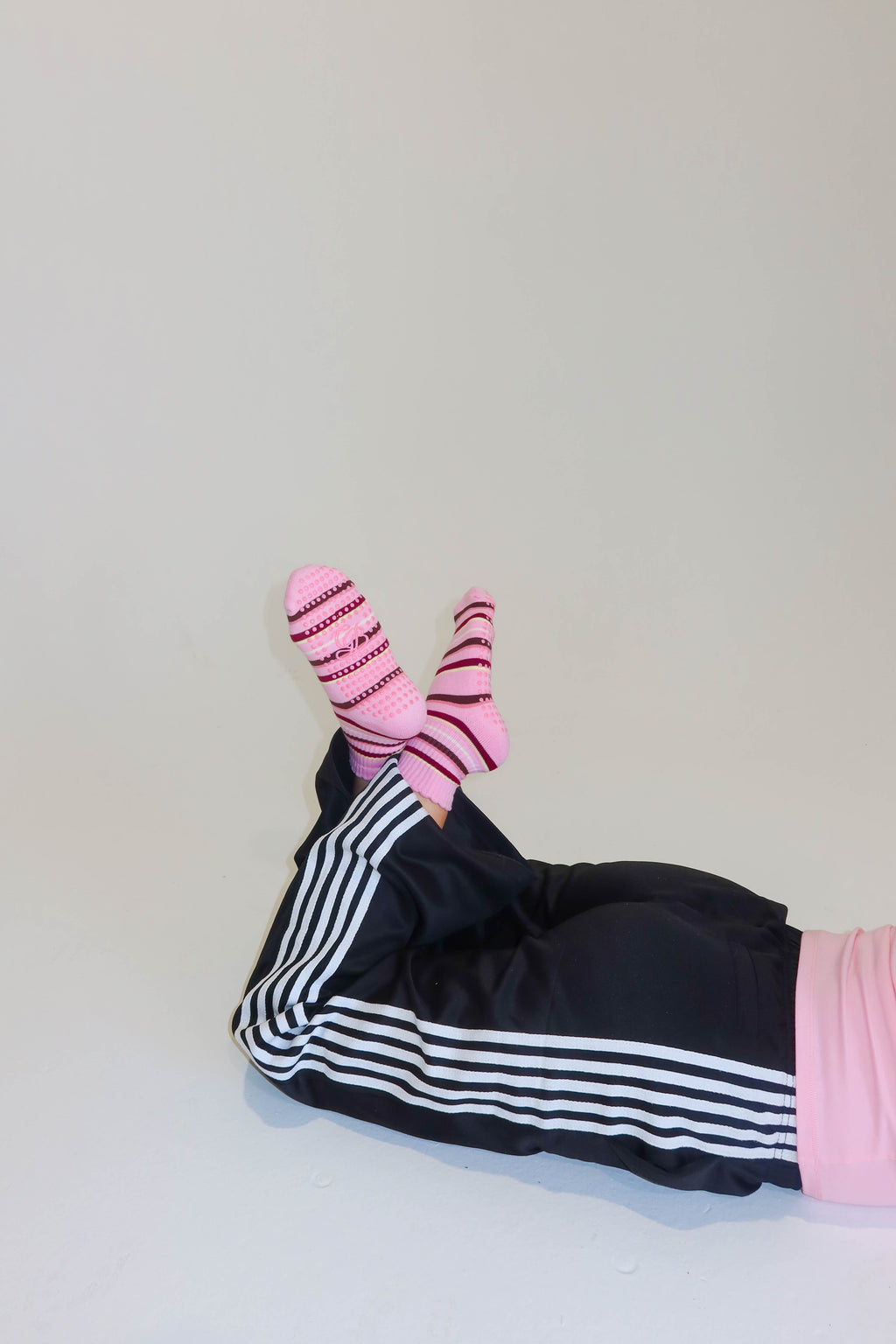 Petal Pink Stripe Socks