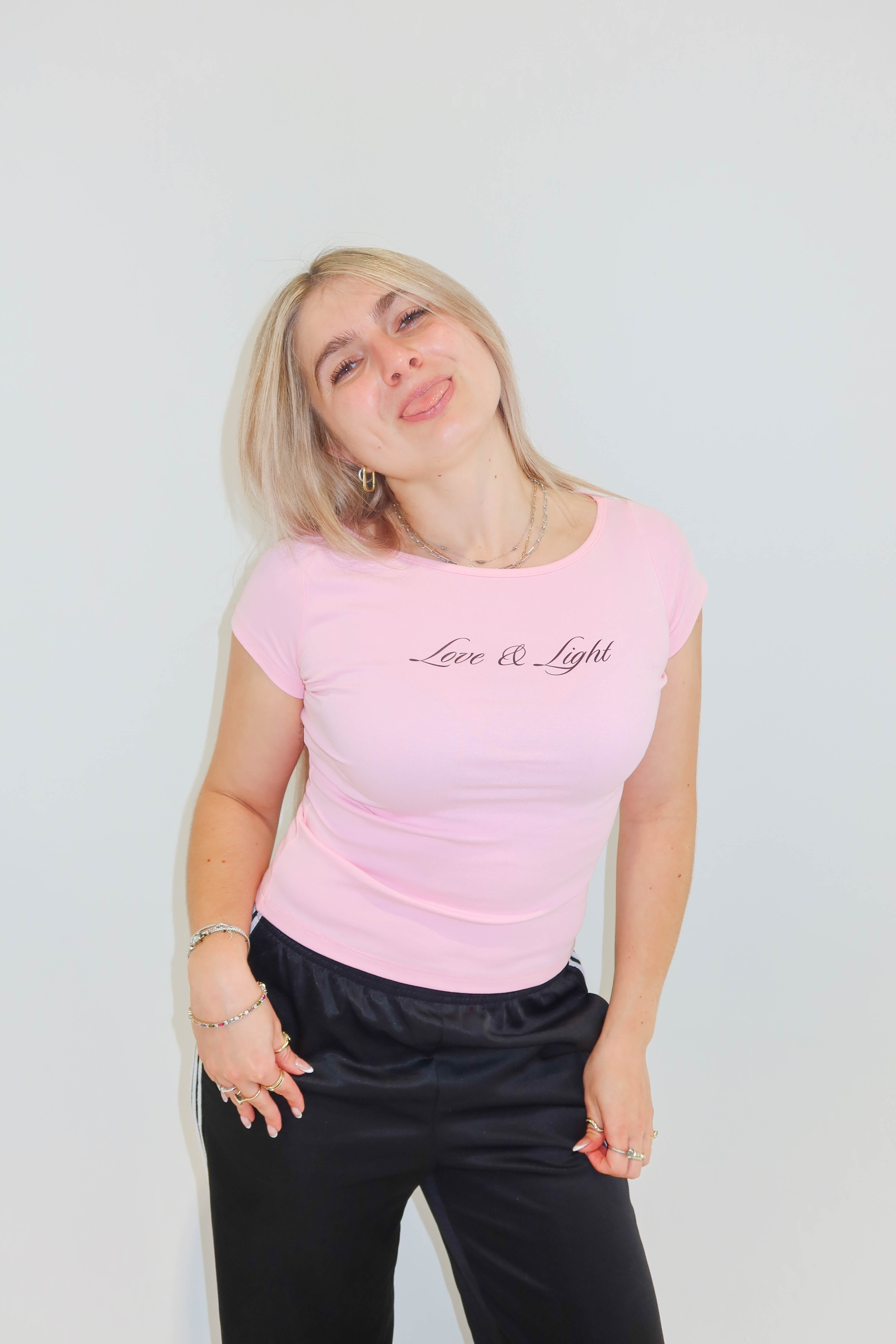Love & Light Pink Tee