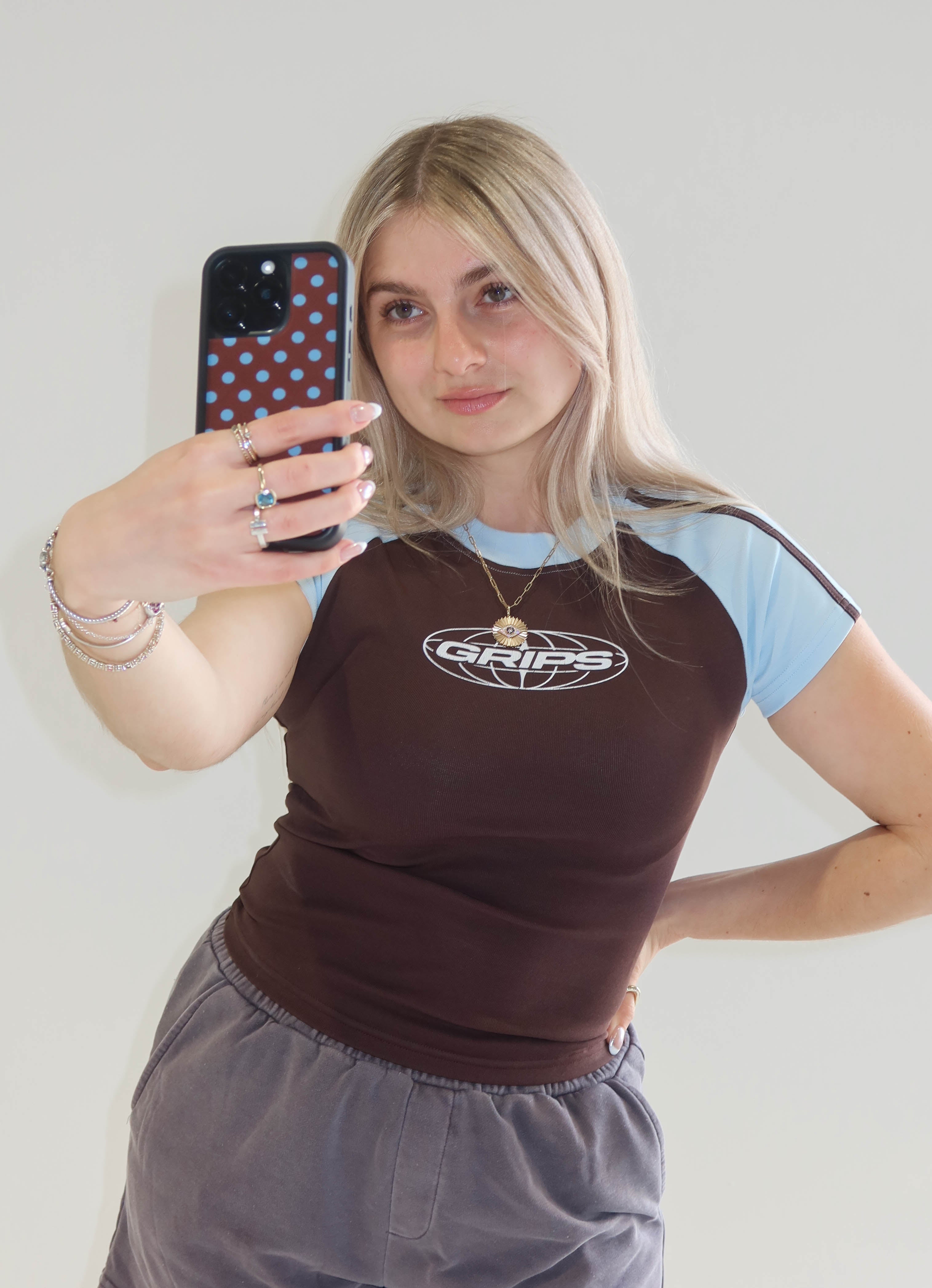 Sporty Stripe Baby Tee