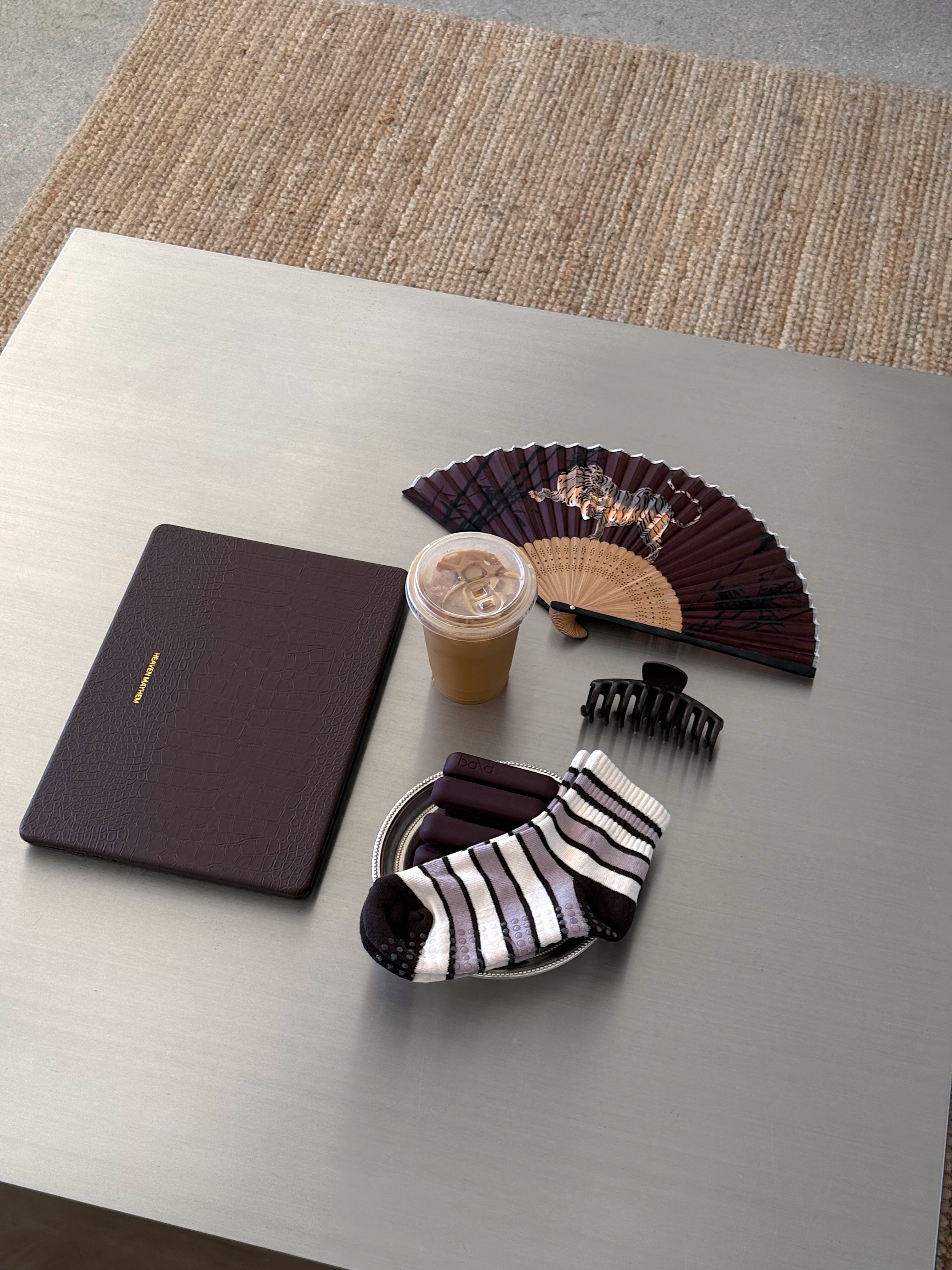 Neutral Stripe Socks