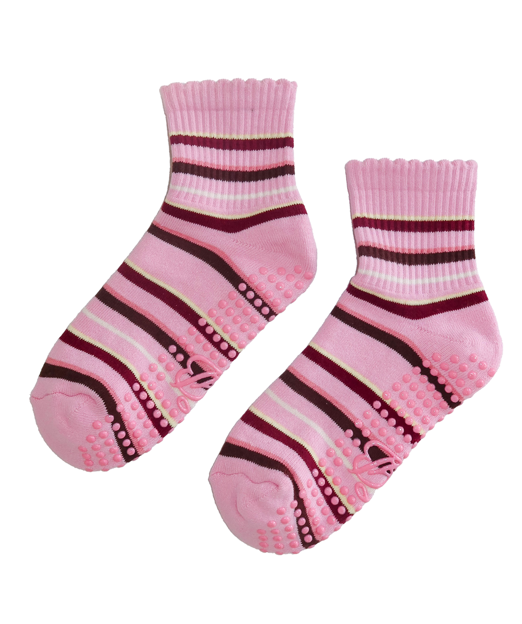 Petal Pink Stripe Socks
