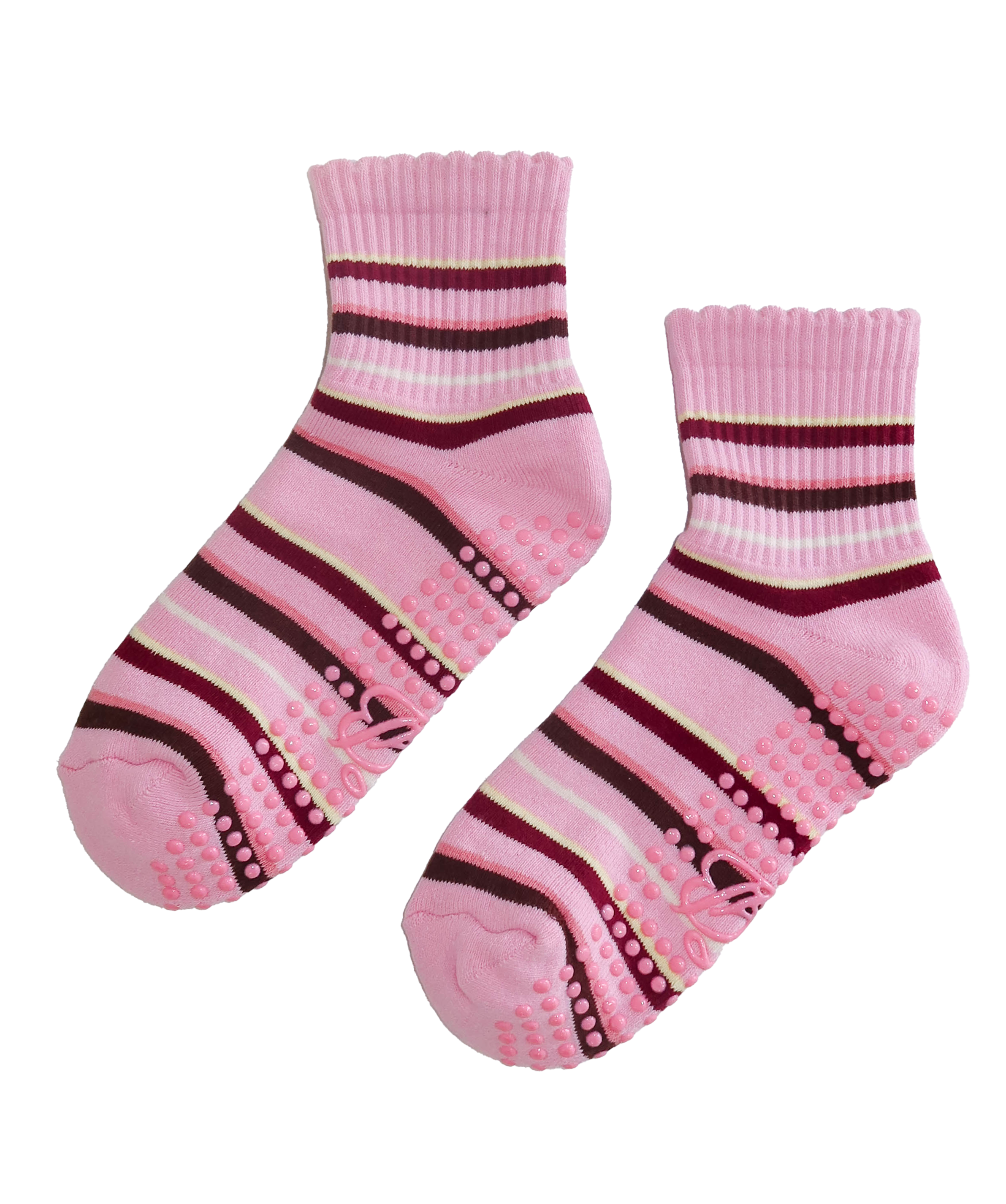 Petal Pink Stripe Socks